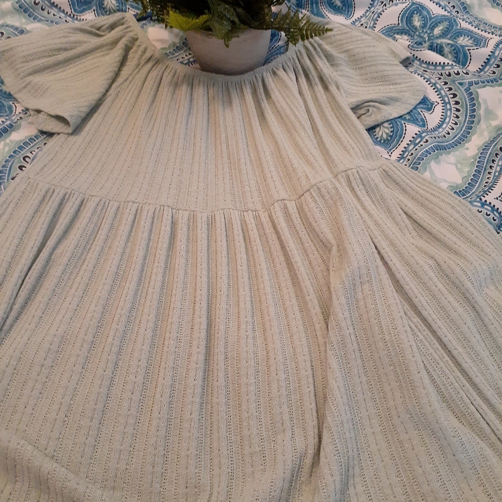 Mint green dress